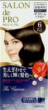 Dariya Salon De Pro One Push The Cream #6 Dark Brown 50g+50g