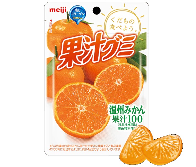 Meiji Kaju Gummy Onsyu Mikan 51g