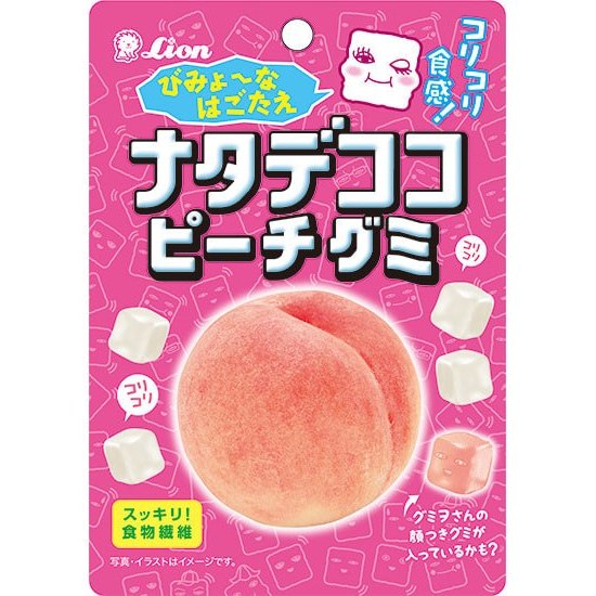 Lion Natadekoko Peach Gummy 44g