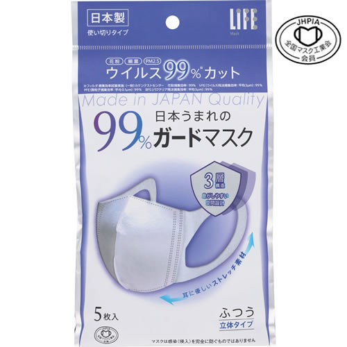 HEIWA - 99% Guard Mask Regular Size 5p