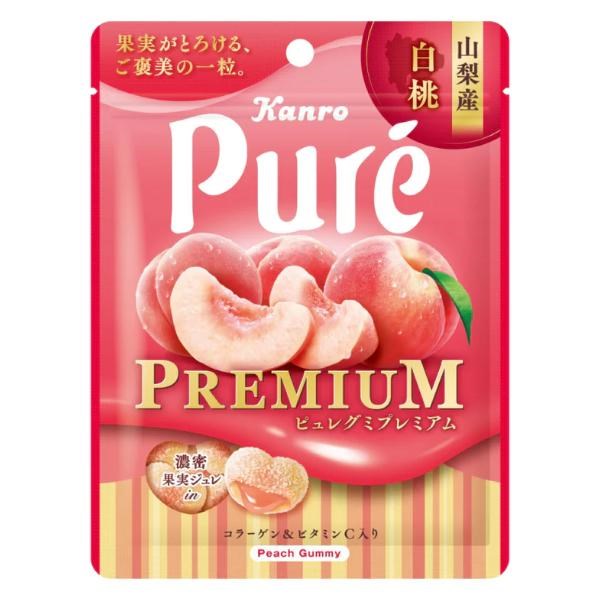 KANRO - Pure Premium Peach Gummy 54g