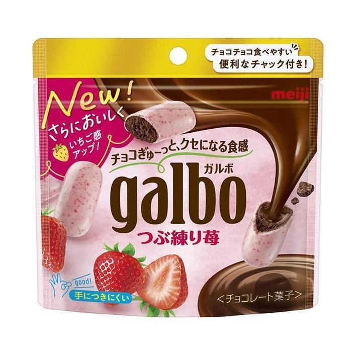 MEIJI - Galbo Strawberry Chocolate Pouch 58g